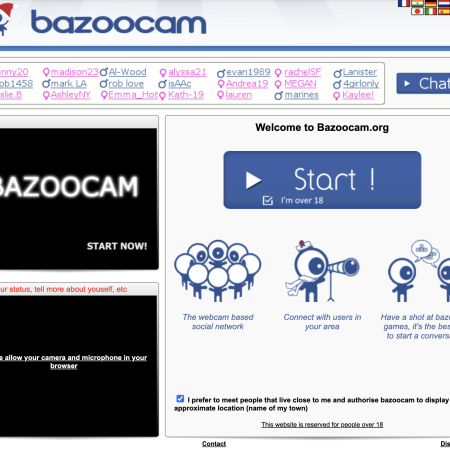 Chat aleatorio de Bazoocam: ventajas, desventajas, características y mejores alternativas para el chat aleatorio por video