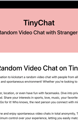TinyChat-Test: Ist dies die richtige Video-Chat-Plattform für Sie?