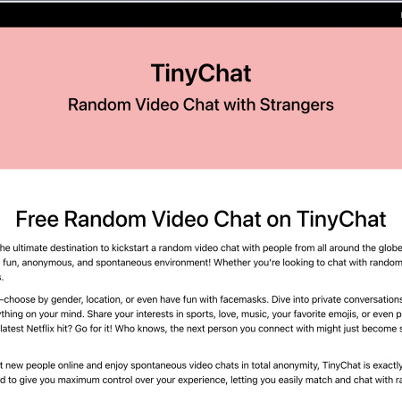 Test de TinyChat : est-ce la bonne plateforme de chat vidéo pour vous ?